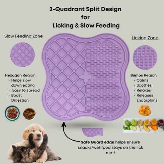 Slobbertastic Wavy Lick Mat Pack (2 Mats + 1 Spatula)